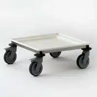 Porte-casiers fond ABS acier inoxydable hauteur 225 mm