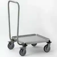 Porte-casiers tout inox à dosseret hauteur 900 mm