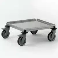 Porte-casiers tout inox hauteur 225 mm