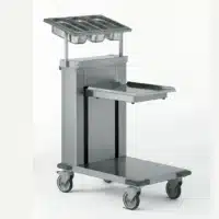 Supplément pour distributeur à couverts sur chariots à plateaux