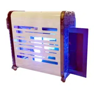 Carter inox avec lampes à économie d'energie et glu, 230V Mono