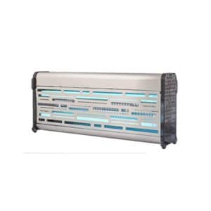 Exterminateurs d'insectes 2 x 18 W, carter inox à néons, protection 120m²