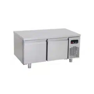 Soubassement réfrigéré 2 portes, froid positif, profondeur 700 mm, 180 L