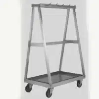 Chariot à dents aluminium hauteur 1800 mm