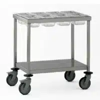 Chariot à épices acier inoxydable largeur 750 mm