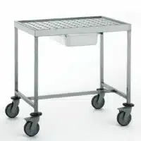 Chariot de dessouvidage acier inoxydable largeur 600 mm
