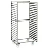Chariot de stockage euronormes acier inoxydable 600 x 800 mm