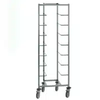 Chariot pour bac à pâton acier inoxydable hauteur 1810 mm