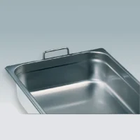Bac gastronorme acier inox avec anses fixes GN 1/6 176 x 162 mm