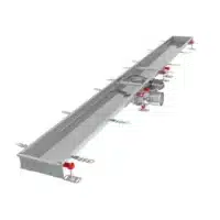Caniveau de sol Modul 200 sortie horizontale centrée