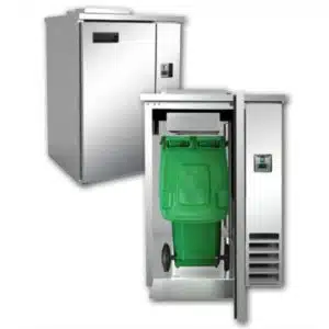 Poubelle réfrigérée, en inox, 1 porte, 311 L