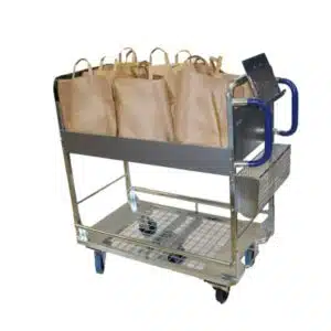 Chariot de préparation 6 sacs, L 1178 x P 602 x H 1224 mm