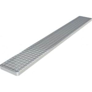 Grille classe L15, caillebotis anti-dérapante double crantée passivée, pour caniveau Modul 125