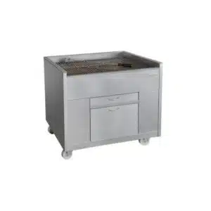 Churrasco professionnel, Grills à Charbon de Bois statiques, avec ventilation, Ligne 600, largeur 600 mm