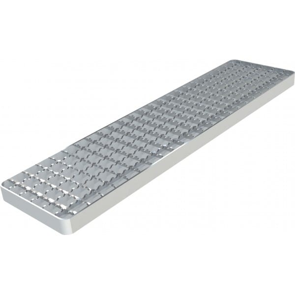 Grille classe L15, caillebotis anti-dérapante double crantage passivée Longueur 500 mm