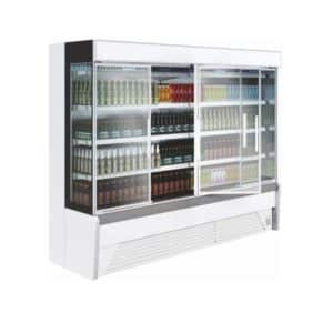 Vitrine positive avec groupe logé, 2560 x 730 x 2020 mm