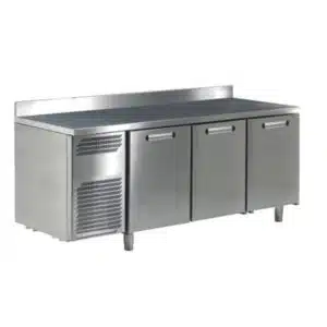 Meuble arrière réfrigéré sur groupe logé, profondeur 800 mm, 3 portes