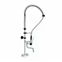 Robinetterie cuisine, douchette EC/EF avec col de cygne mélangeur 1/4 de tour H- 580 mm