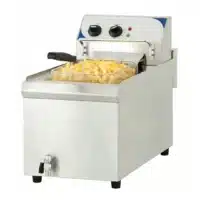 Friteuse électrique avec vanne de vidange 10 litres