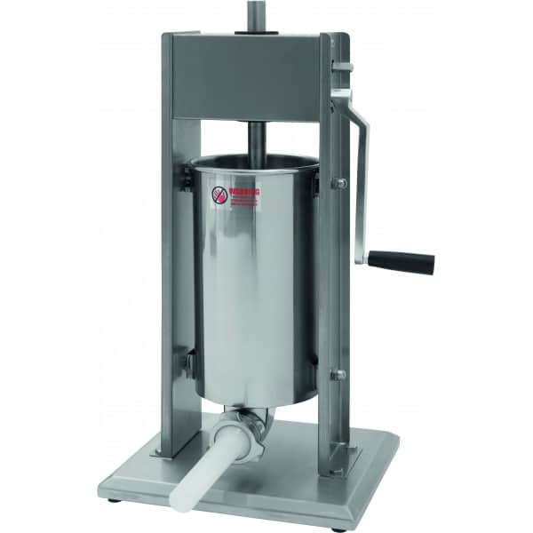 Poussoir à saucisse manuel vertical, en inox, 7 litres
