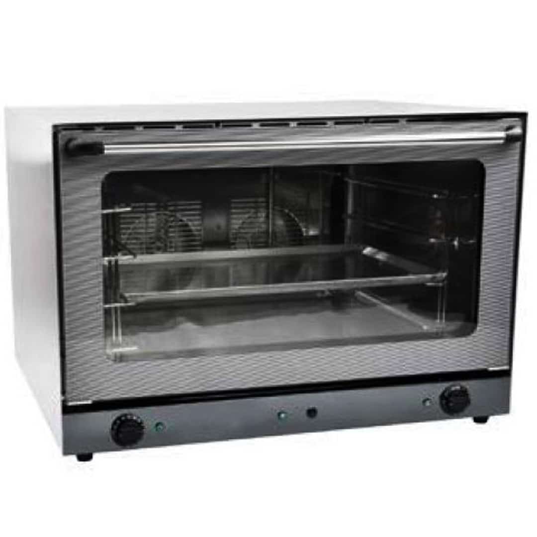 Four à convection à air pulsé avec humidificateur, en inox, 6.4 kW