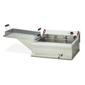 Friteuse pour pâtisserie a poser, cuve de 24L, L 800 x P 700 x H 250 mm