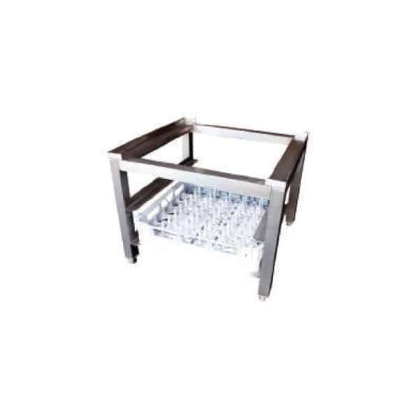 Support pour lave vaisselle en acier inoxydable