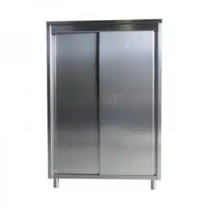 Armoire haute porte battante, acier inox, L 1000 x P 600 x H 2000 mm