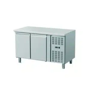 Meuble réfrigéré sans dosseret, acier inoxydable, 260 L