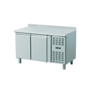 Meuble réfrigéré avec dosseret, acier inoxydable, 282 l, - 2 + 8 (°C)