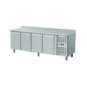Meuble réfrigéré avec dosseret, acier inoxydable, 553 l, - 2 + 8 (°C)