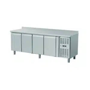 Meuble réfrigéré avec dosseret, acier inoxydable, 553 l, - 2 + 8 (°C)