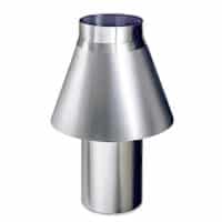 Cheminée anti-vent pour fours à gaz