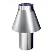 Cheminée anti-vent pour fours à gaz