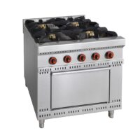 Cuisinière à gaz avec four ligne 900 modèle Douro 4 brûleurs 30.8 Kw