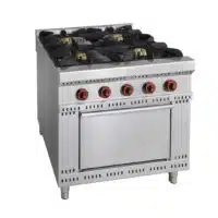 Cuisinière à gaz avec four ligne 800 modèle Minho 4 brûleurs 30.3 Kw