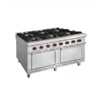 Cuisinière à gaz avec four ligne 900 modèle TEJO 6 brûleurs 49 Kw
