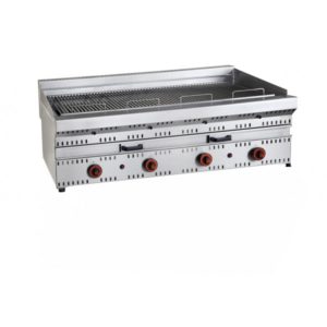 Grill à gaz avec déflecteurs, ligne 700, modèle GVD, longueur 1300 mm