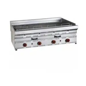 Grill à gaz avec déflecteurs, ligne 700, modèle GVD, longueur 1300 mm