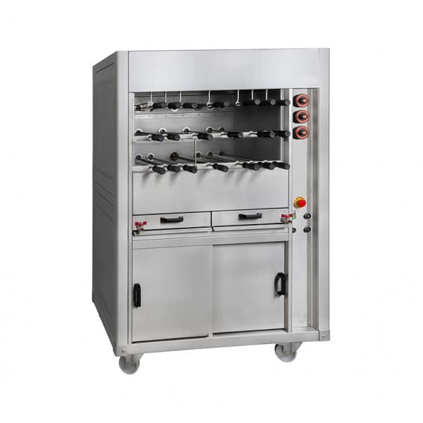 Grill à gaz pour Rodizio, ligne 740 triple, modèle RBG, longueur 1700 mm