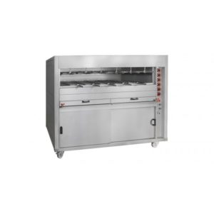 Grill à gaz rotatif multifonctions, ligne 900 double, modèle CRGM, longueur 1150 mm
