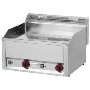 Plaque à snacker électrique double lisse 2 foyers
