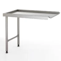 Table de glissement sur-mesure en acier inoxydable 2 pieds largeur 600 mm
