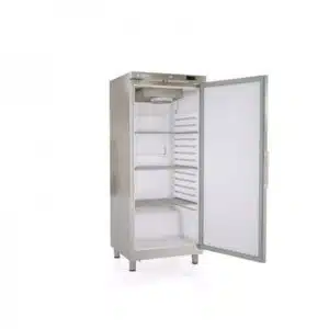 Armoire GN2/1 positive 1 porte, froid ventilé, RVG-501 Extérieur inox satiné