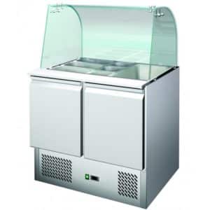 Saladette réfrigérée, +2 + 8 °C, 240 L, 2 portes