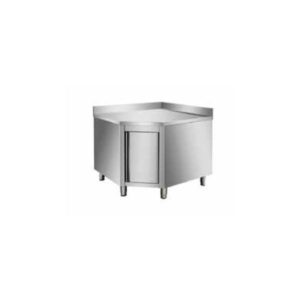 Placard inox, L 1000 x P 1000 x H 950 mm, adossée