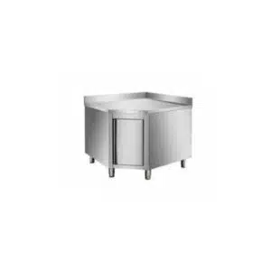 Placard inox, L 1000 x P 1000 x H 950 mm, adossée