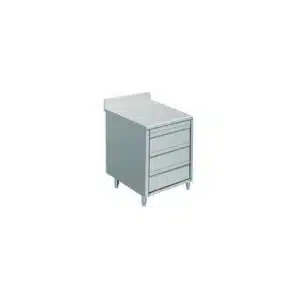 Placard inox, L 500 x H 950 mm, adossée
