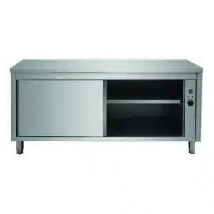 Placard chaffant, acier inoxydable, portes coulissantes, 30-90 °C, P 600 mm