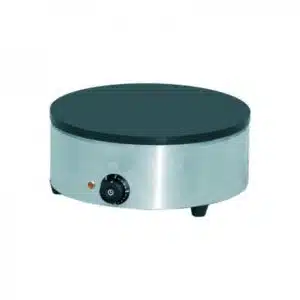 Crêpière, acier inoxydable, plaque en fonte, ø 400 mm, 3 KW